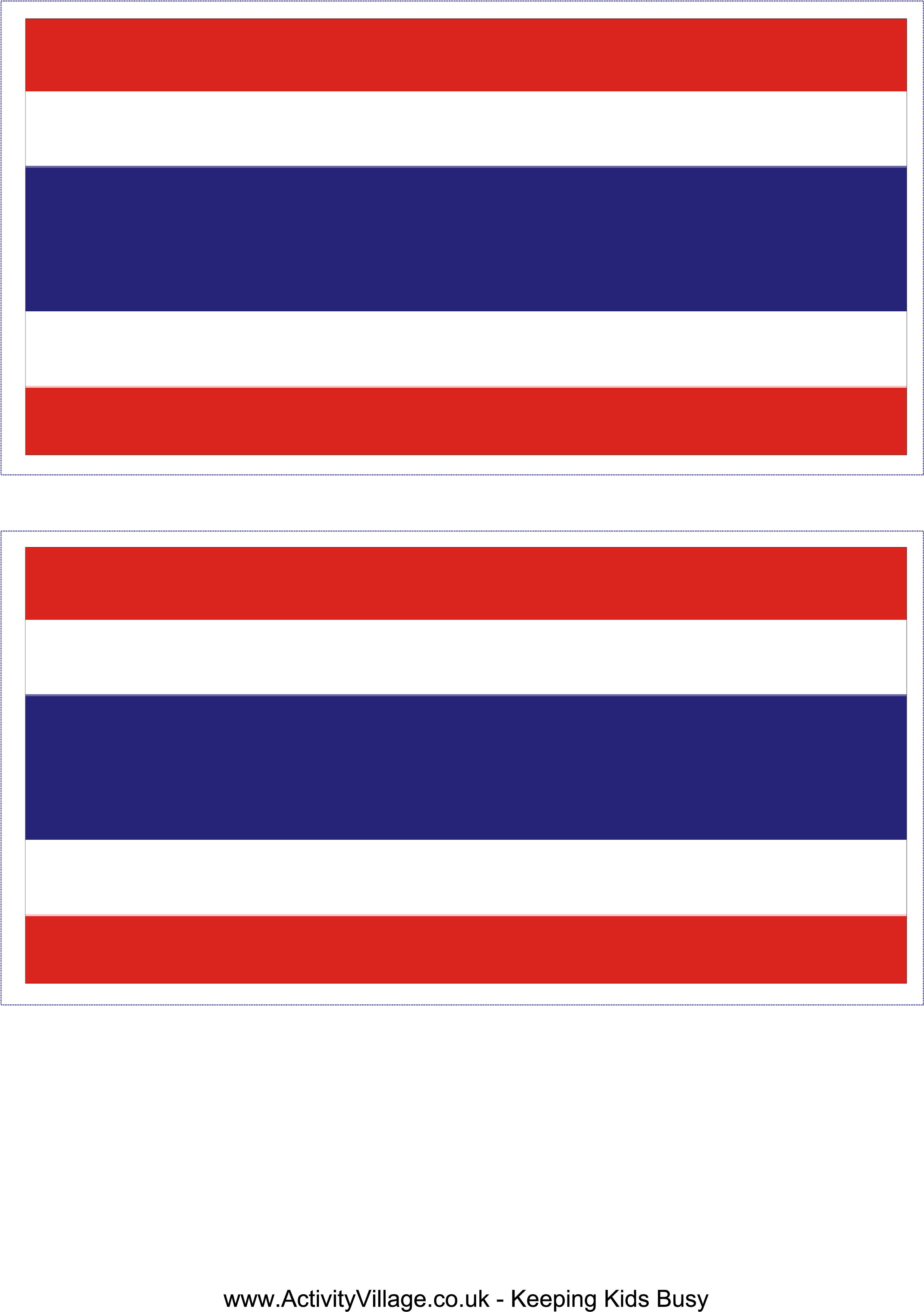 Thailand Flag PNG Background