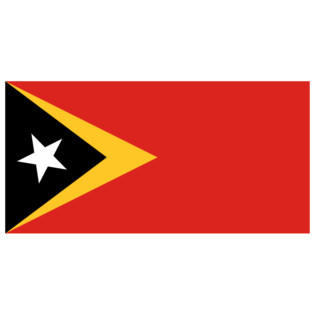 Timor-Leste Flag Transparent Image