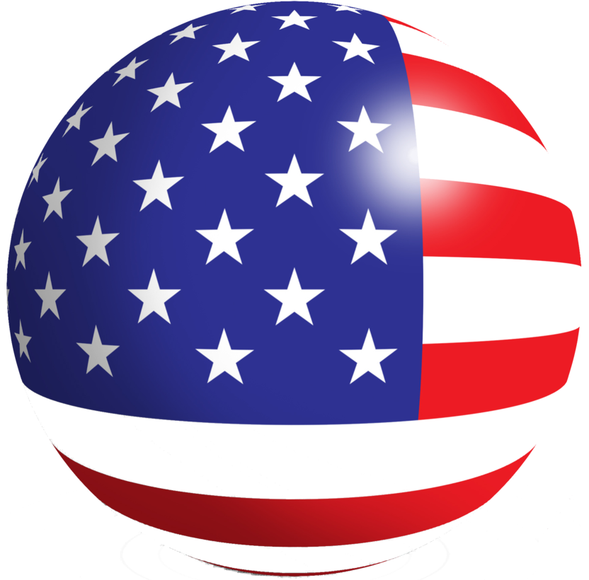 USA-Flagge transparenter Hintergrund