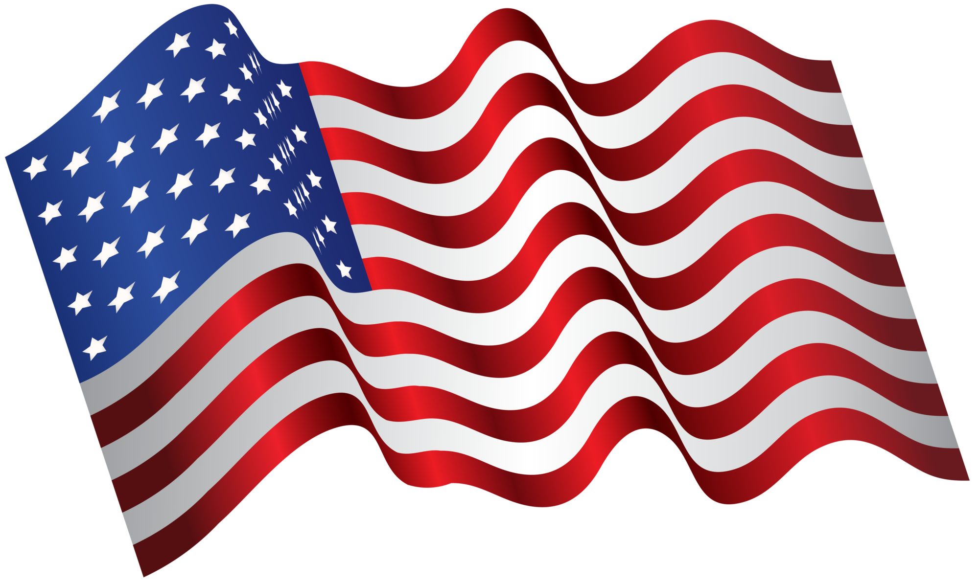 USA-Flagge transparent frei PNG