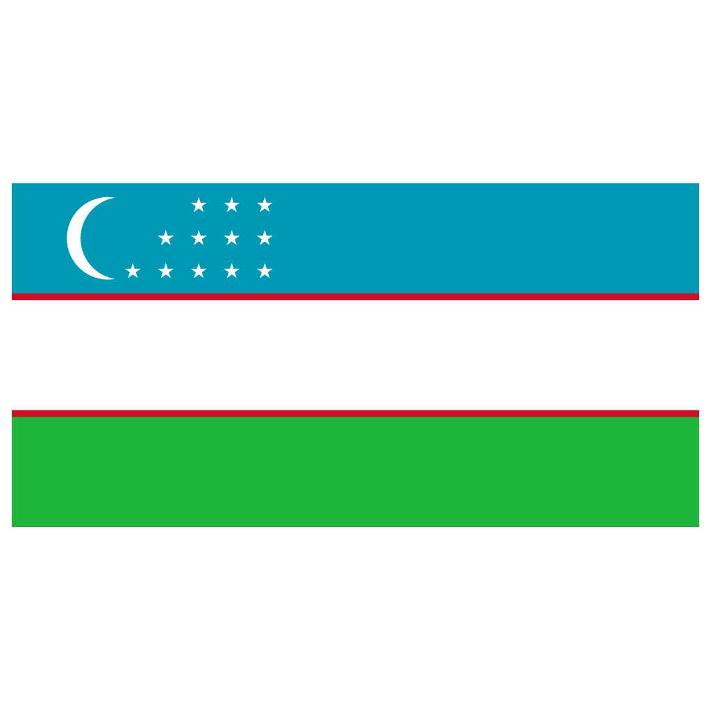 Uzbekistan Flag Background PNG