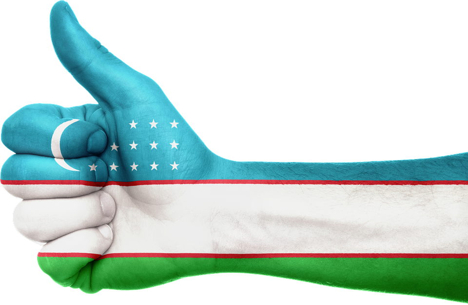 Uzbekistan Flag PNG Background