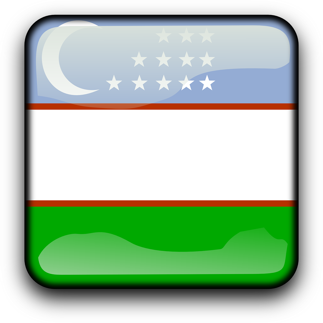 Uzbekistan Flag PNG Photo Image