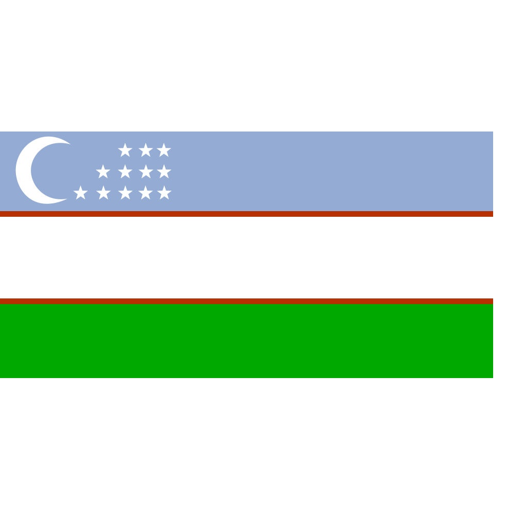 Uzbekistan Flag Transparent Background