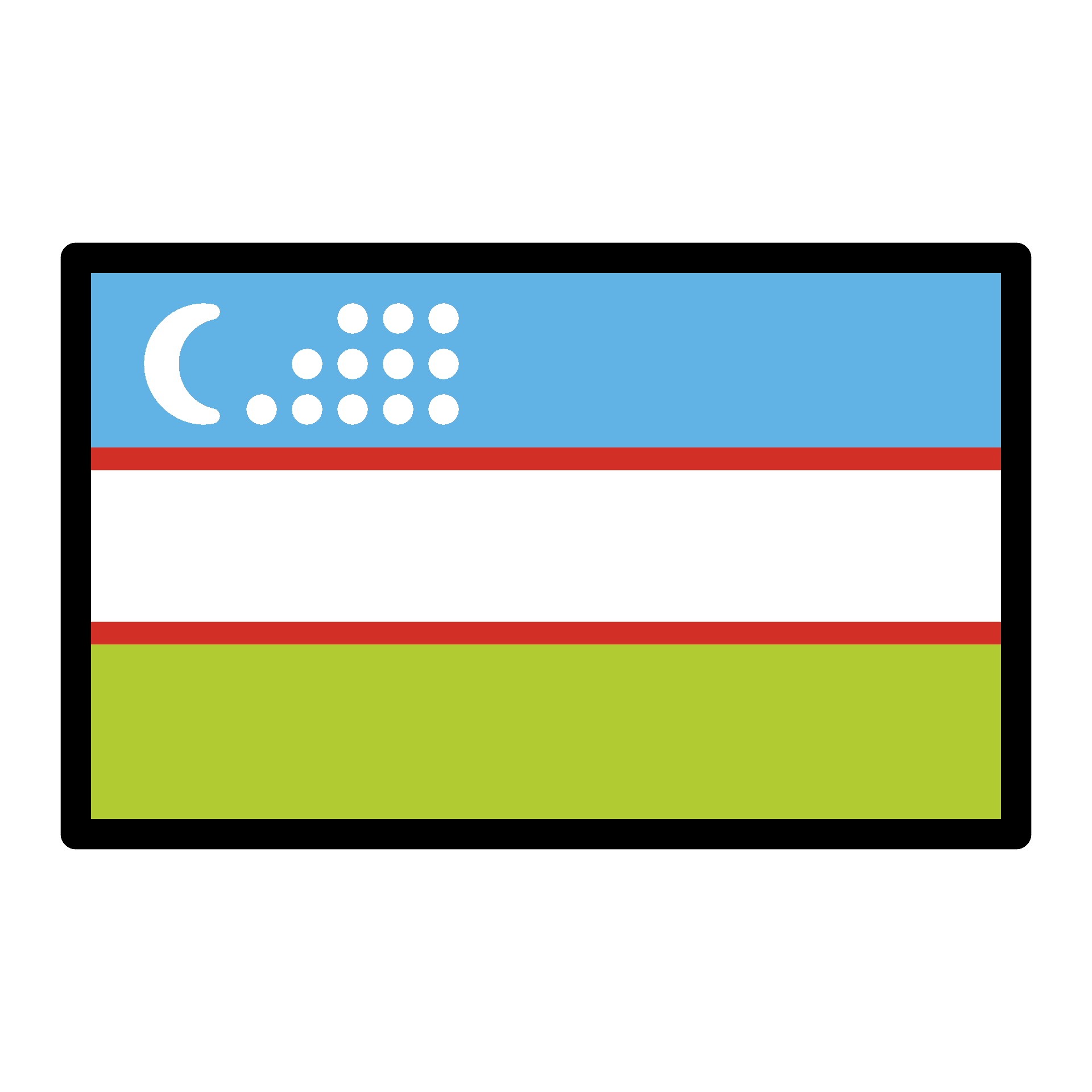 Uzbekistan Flag Transparent Free PNG