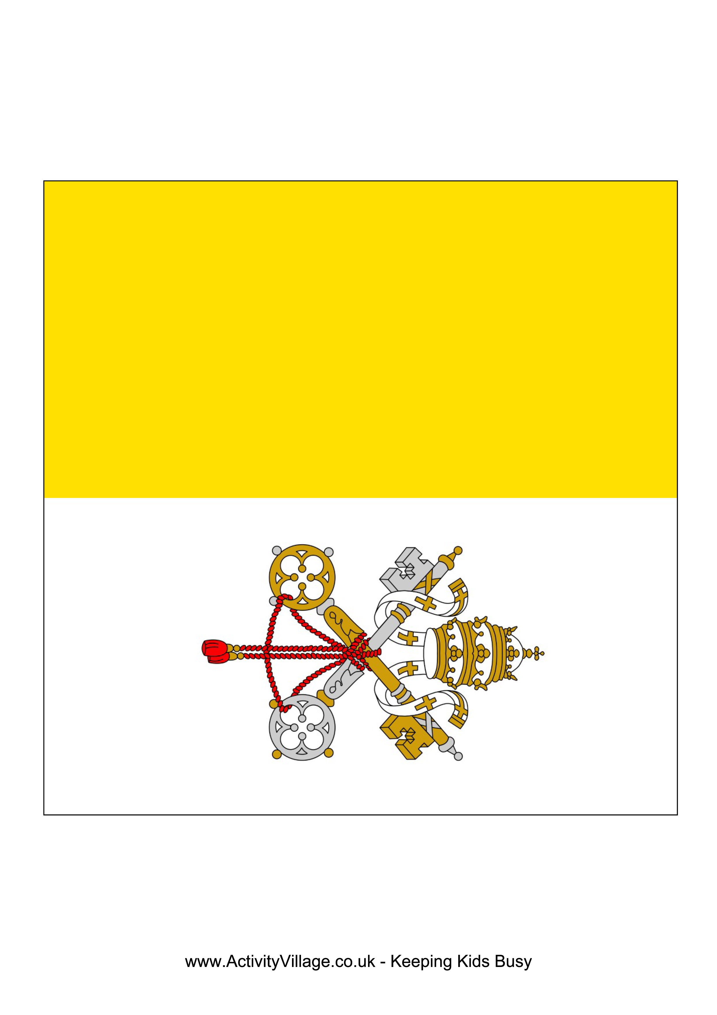 Vatican City Flag Transparent Background