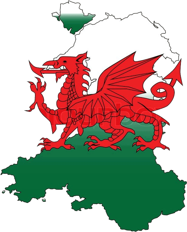 Wales Flag Background PNG Image