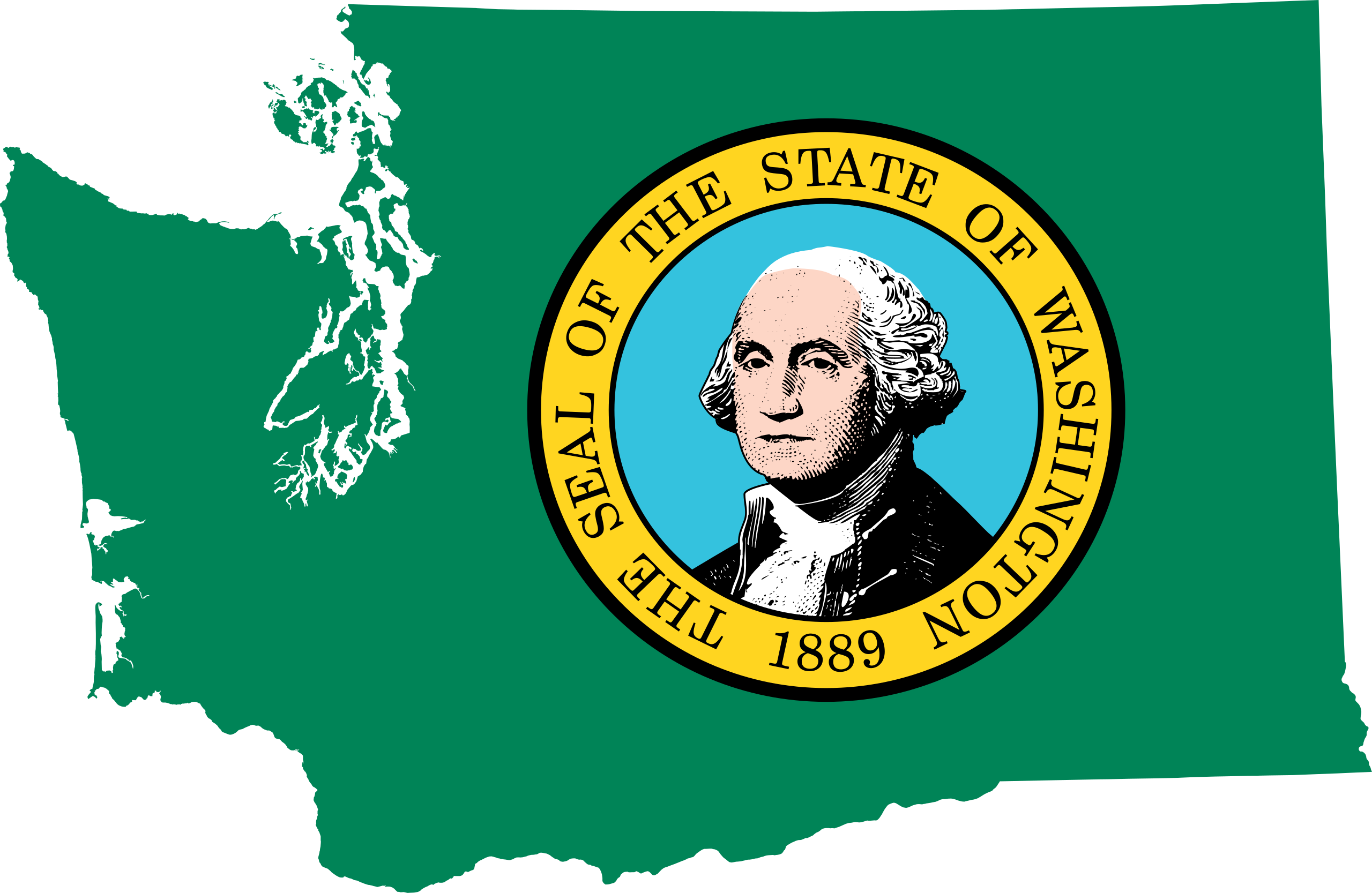 Washington State Flag Transparent File