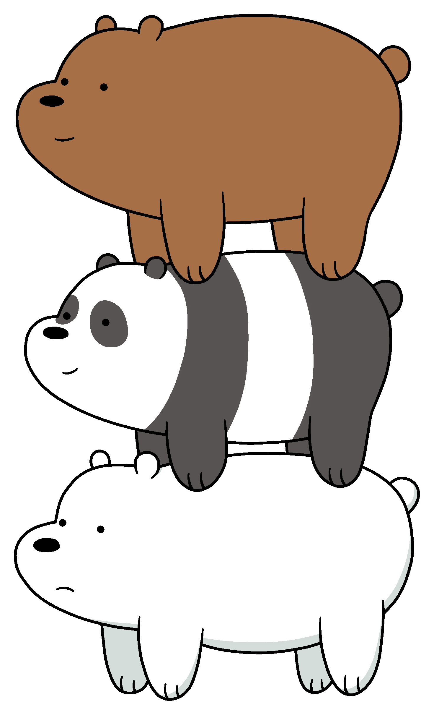 We Bare Bears PNG Pic Background