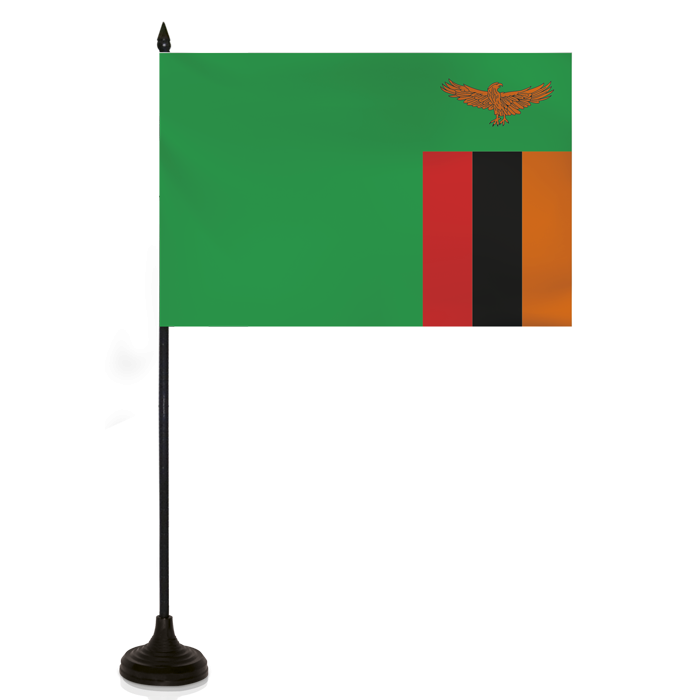 Zambia Flag Background PNG Image