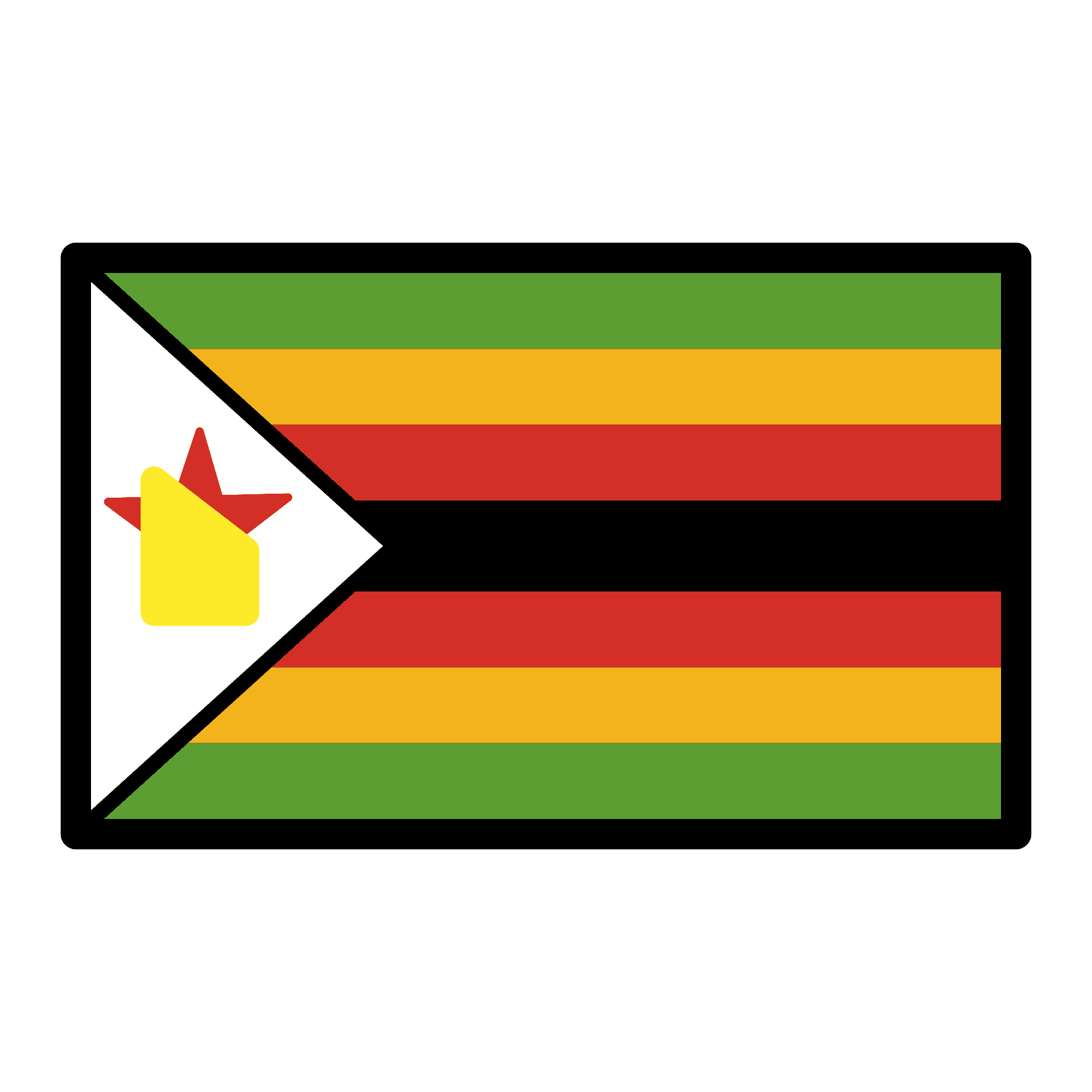 Zimbabwe Flag PNG Background