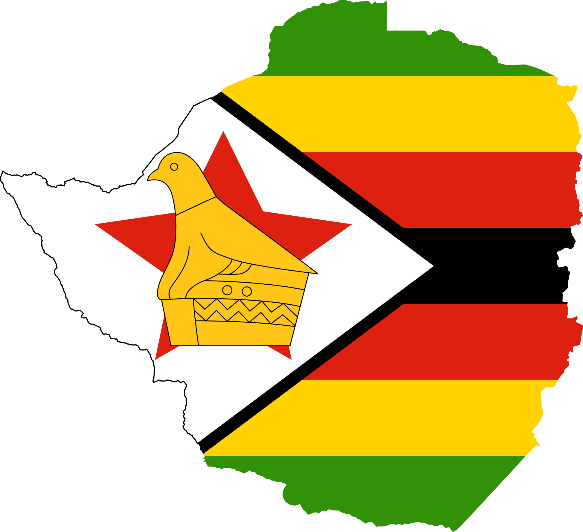 Zimbabwe Flag Transparent Background