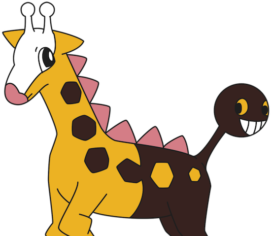 Girafarig pokemon fondo PNG Clip Art