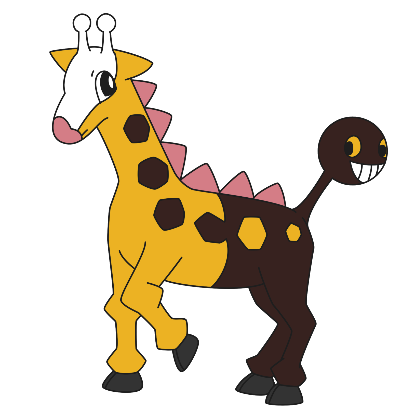 Girafarig Pokemon Imagen PNG de fondo