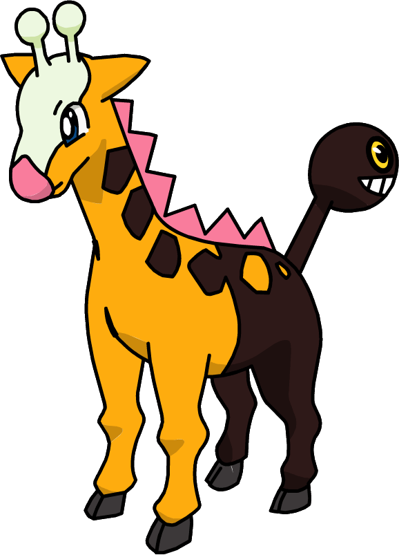 Girafarig pokemon sin fondo