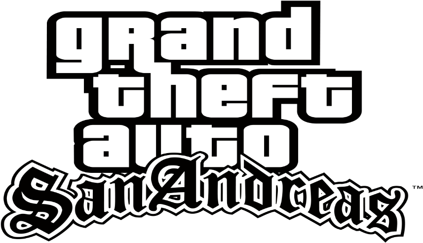 Grand Theft Auto San Andreas Logo PNG Background