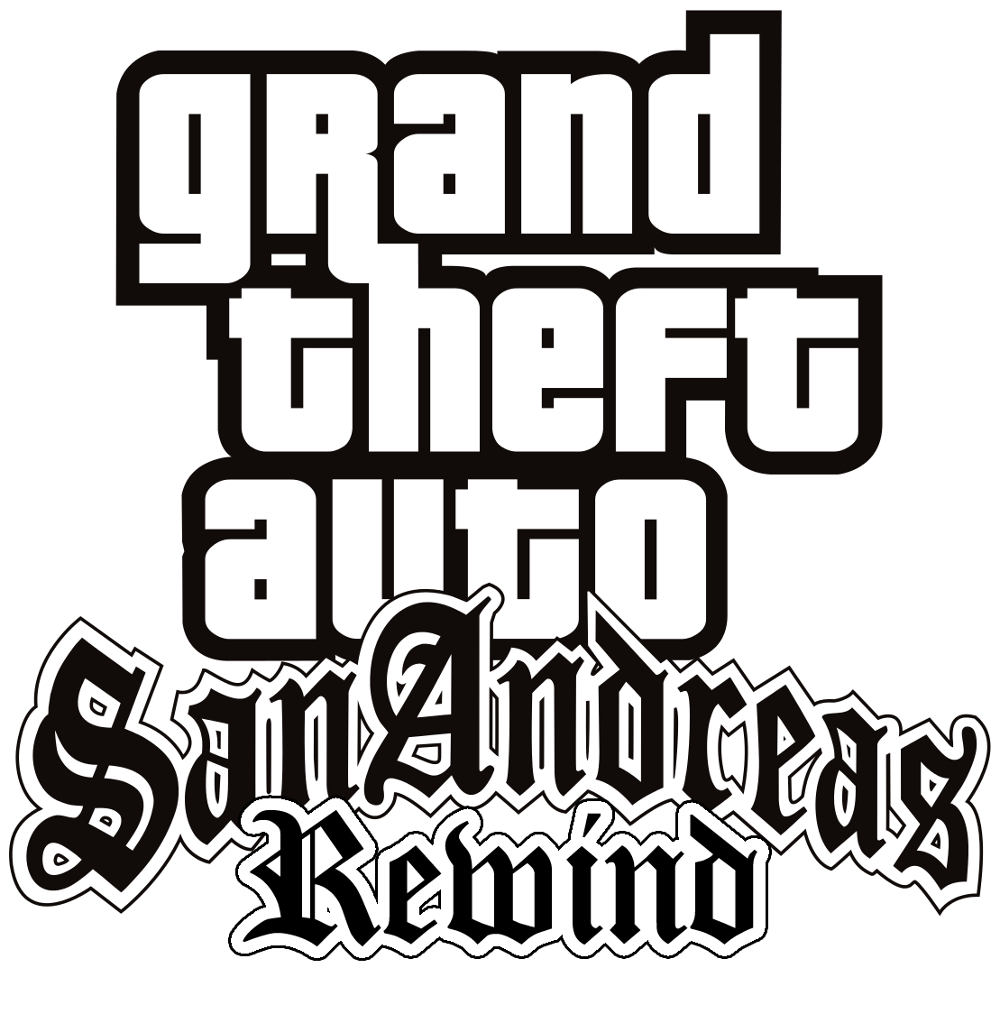 Grand Theft Auto San Andreas Logo Transparent PNG