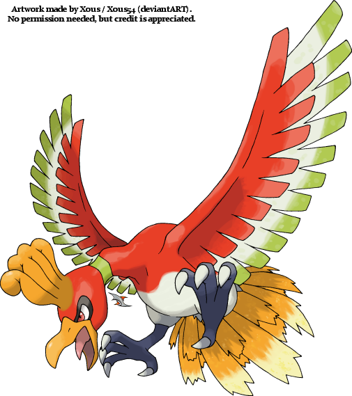 Ho Oh Pokemon Free PNG