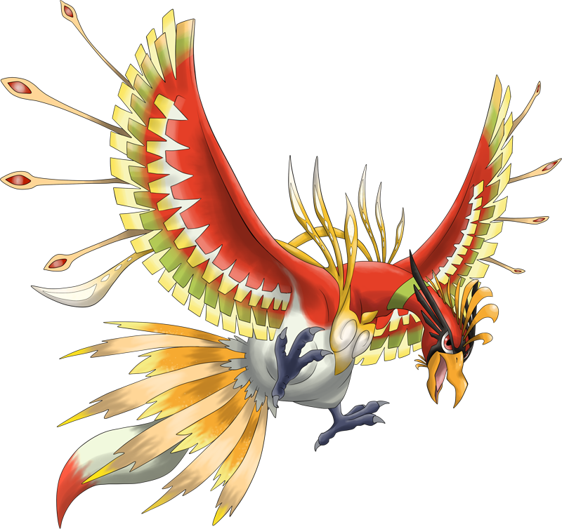 Ho Oh Pokemon PNG HD Photos