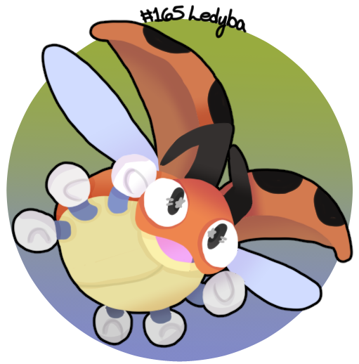 Ledyba Pokemon PNG Pic Background