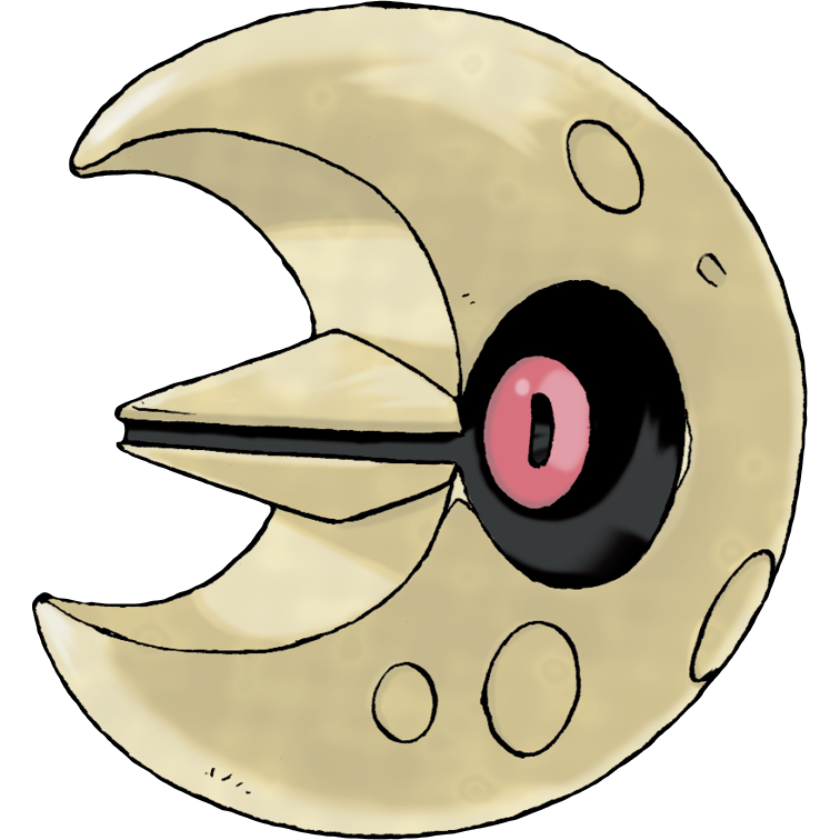 Lunatone Pokemon PNG Clipart Background