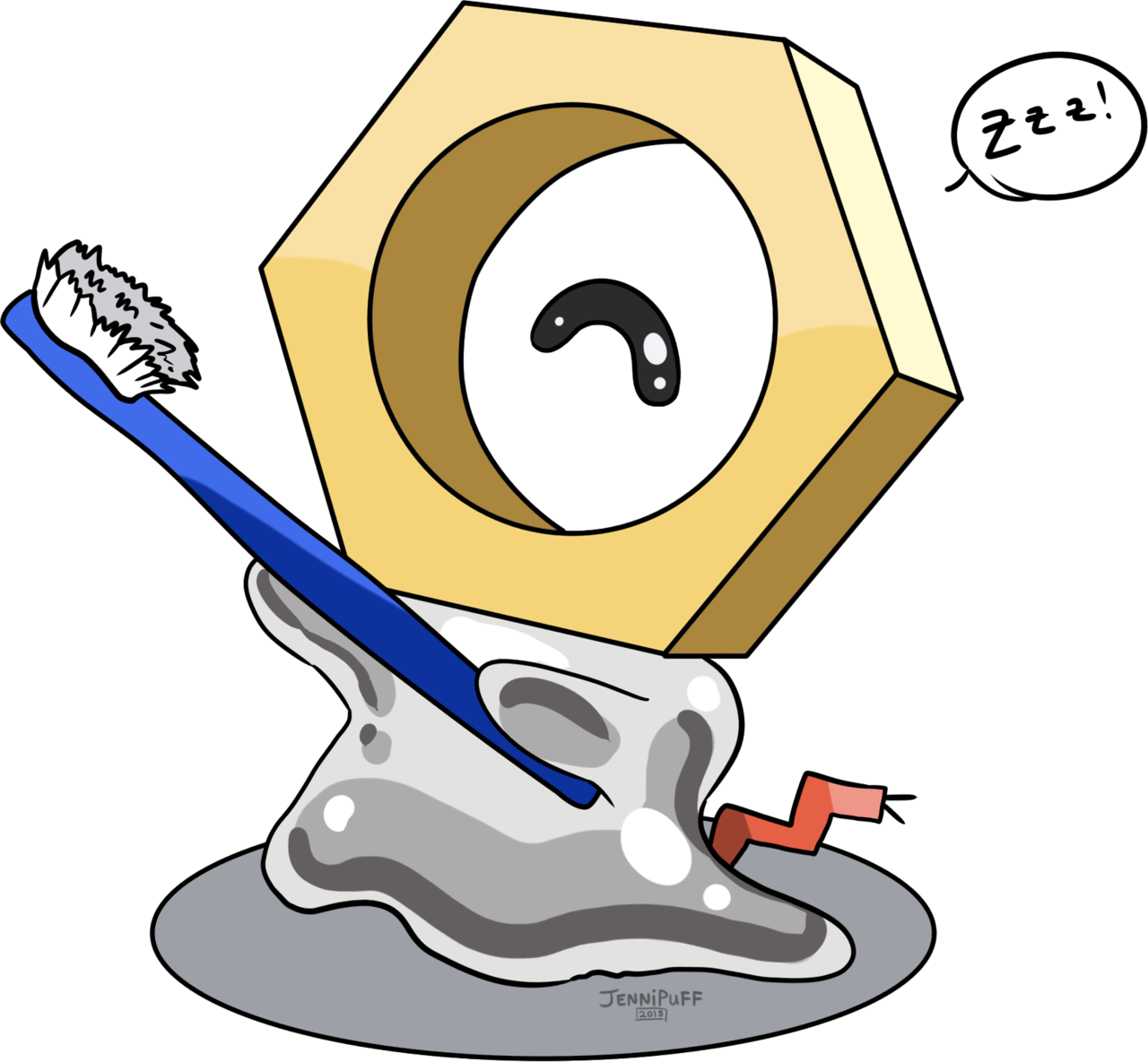 Meltan Pokemon PNG Clipart Background