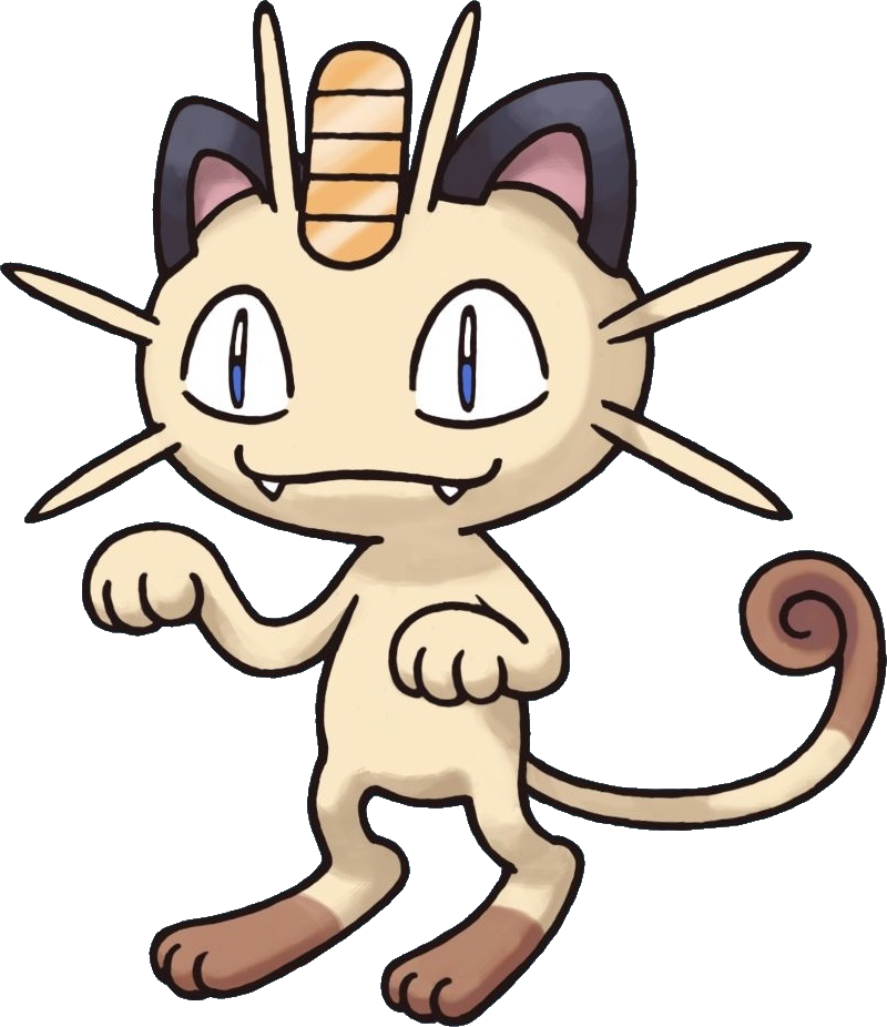 Meowth Pokemon Background PNG Clip Art