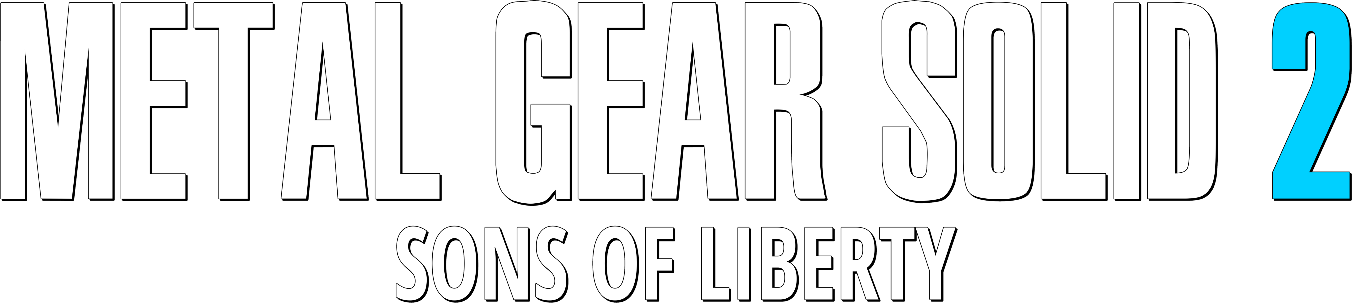 Metal Gear Solid 2 Sons Of Liberty Logo PNG Images HD