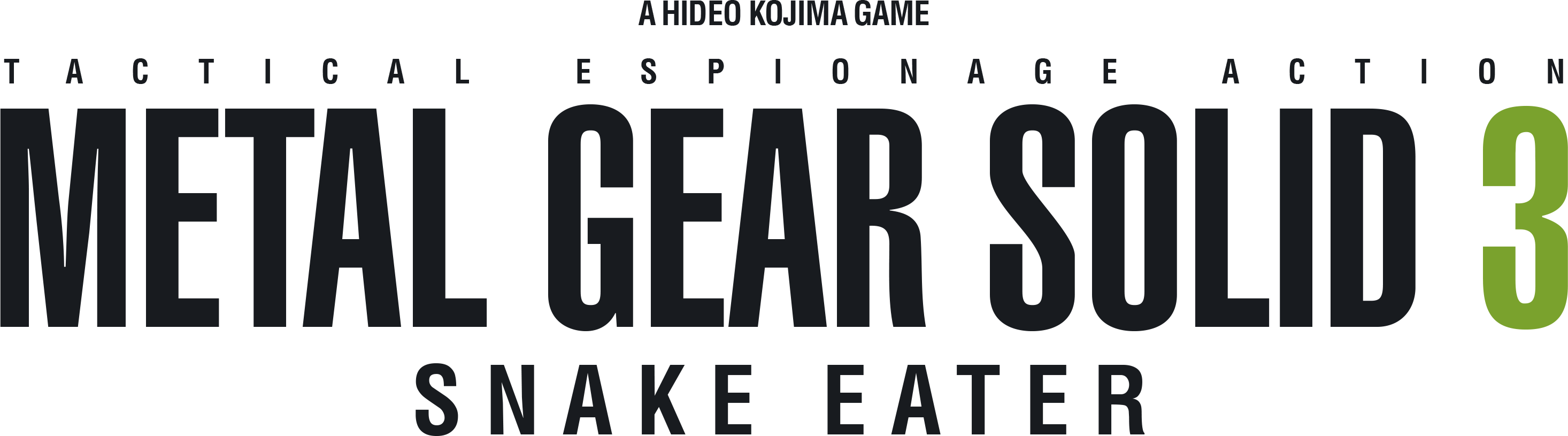 Metal Gear Solid 3 Snake Eater Logo No Background