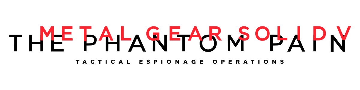 Metal Gear Solid V The Phantom Pain Logo PNG Photos