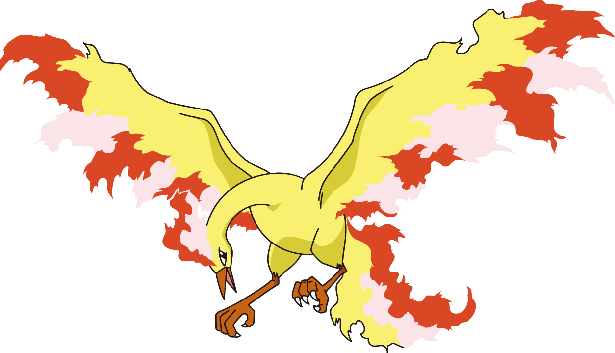 Moltres Pokemon Background PNG Image