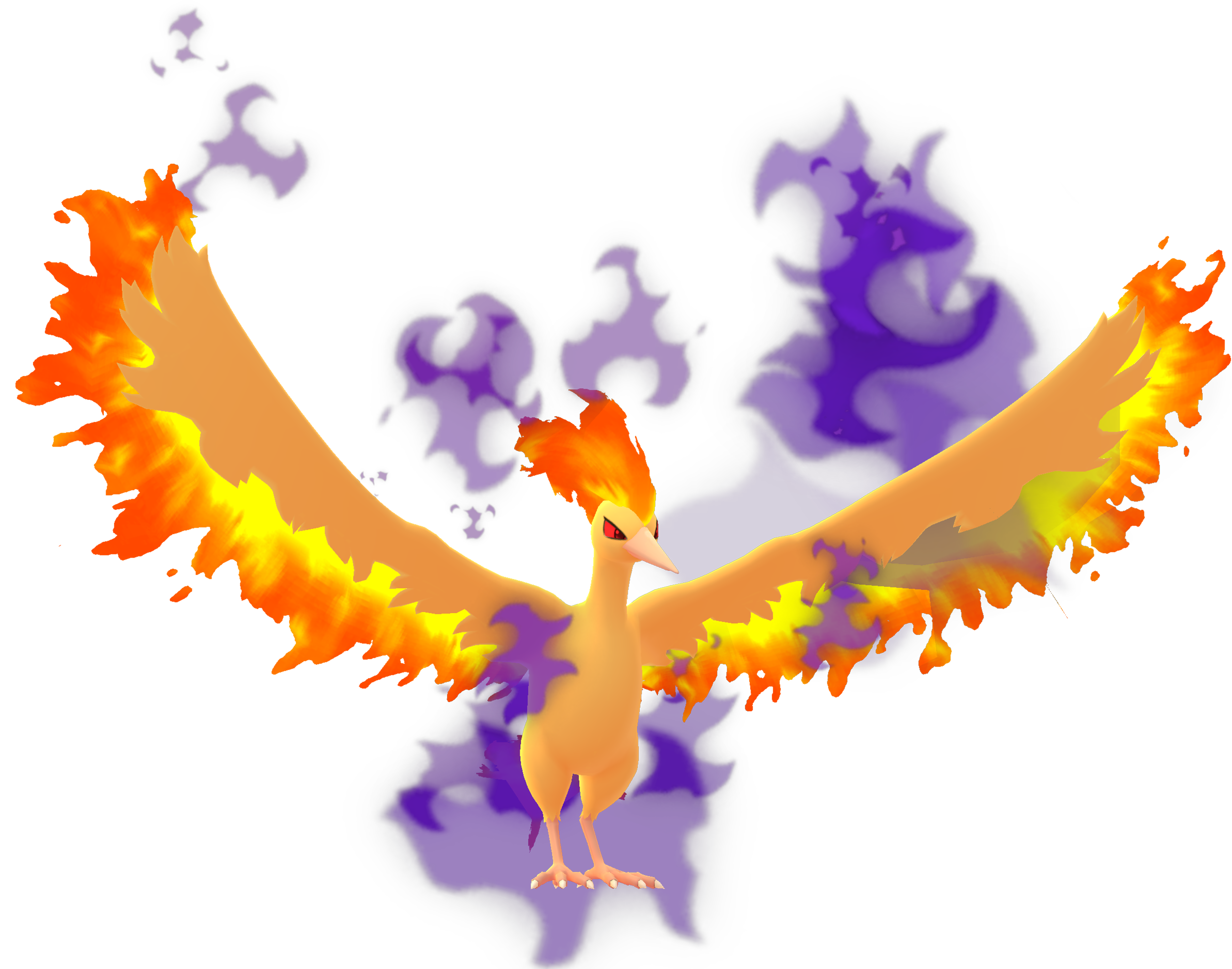 Moltres Pokemon PNG Background