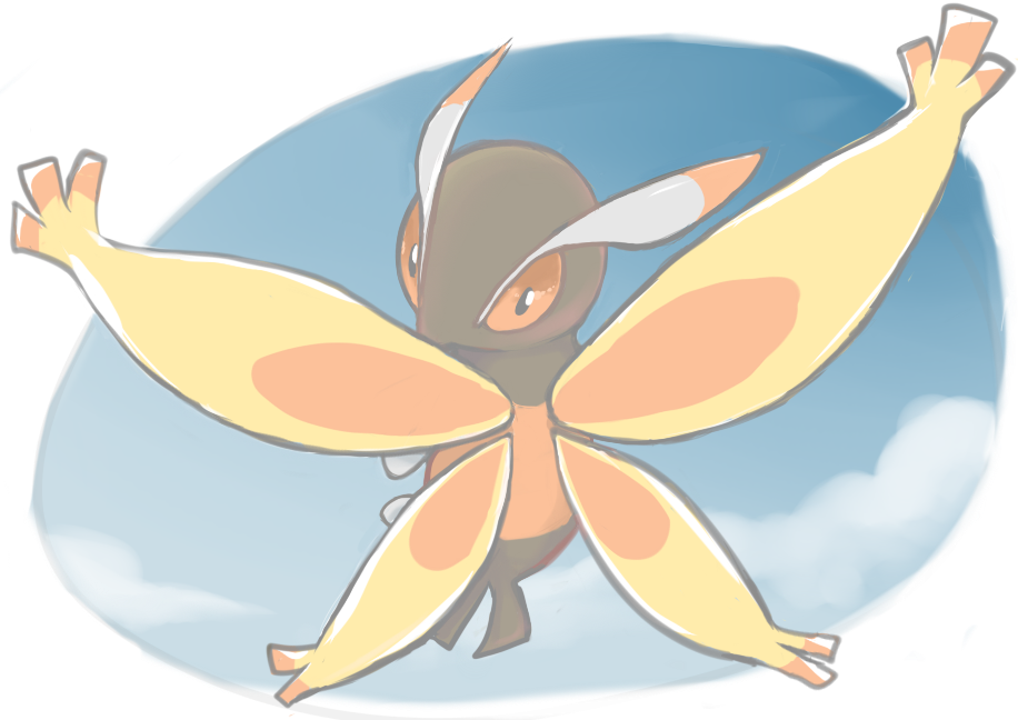 Mothim Pokemon Background PNG