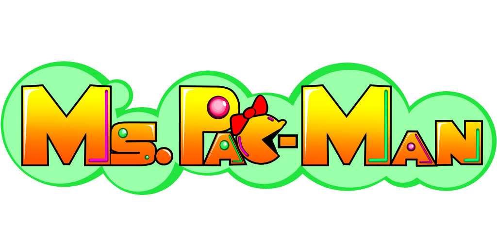 Ms. Pac-Man Logo Background PNG