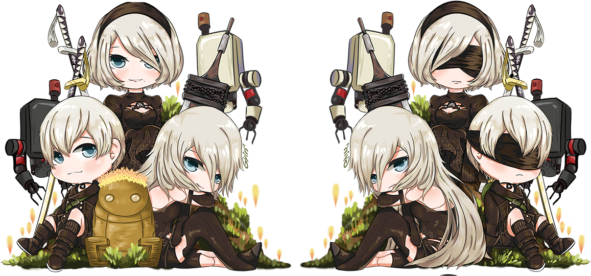 Nier Automata PNG Background