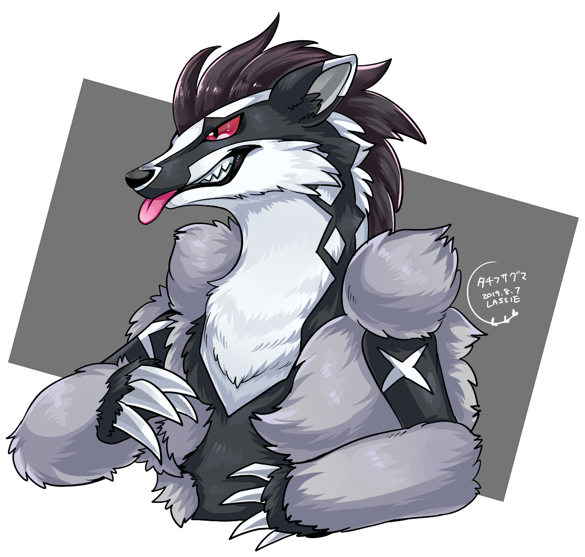 Obstagoon Pokemon Background PNG