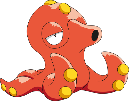 Octillery Pokemon PNG Clipart Background