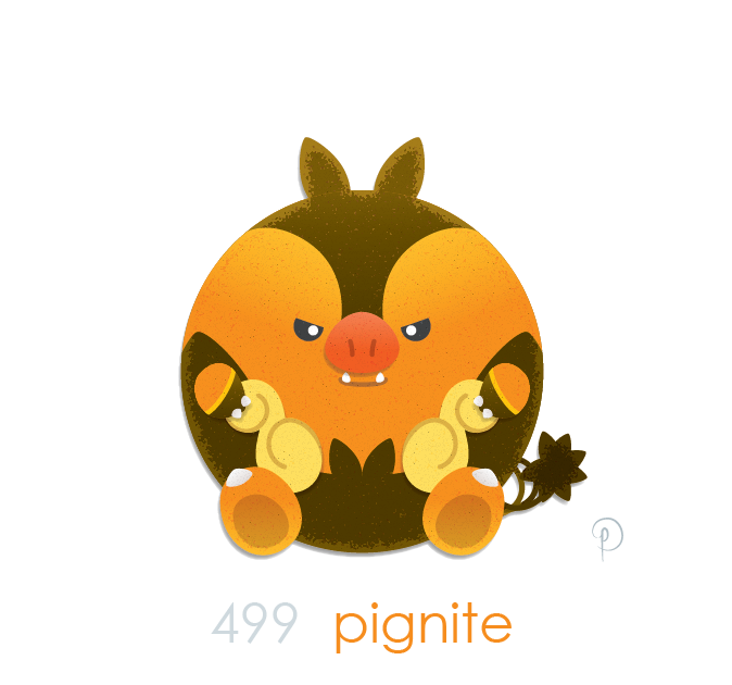 Pignite Pokemon Background PNG Image