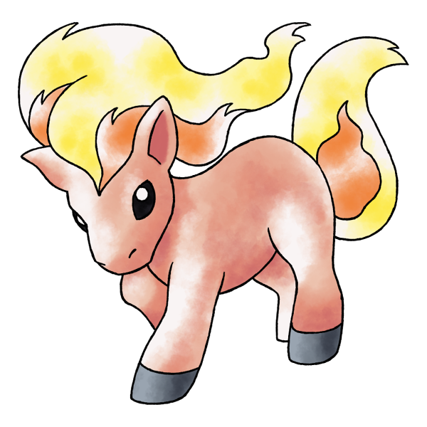 Ponyta Pokemon PNG Free File Download