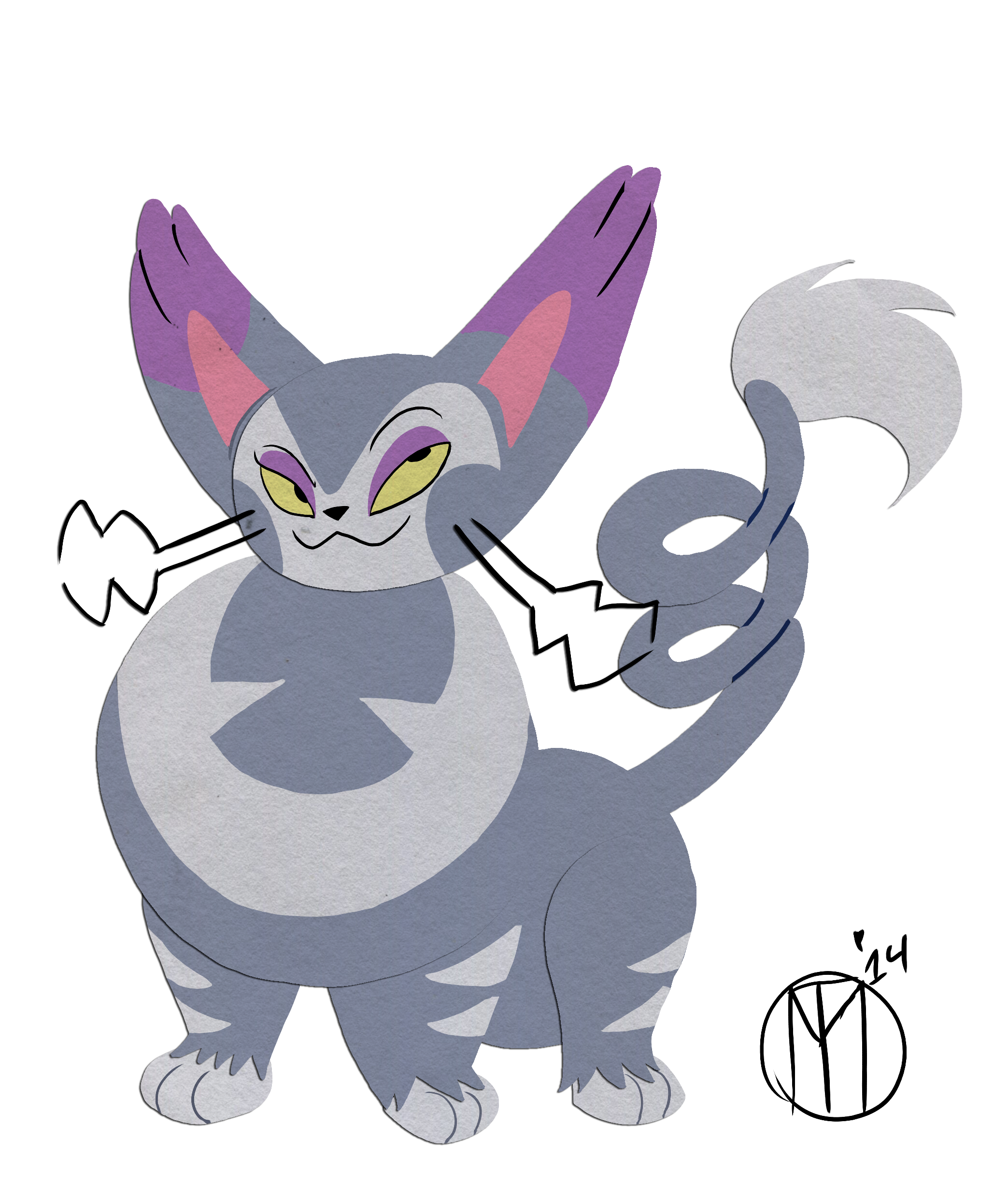 Purugly Pokemon PNG HD Quality