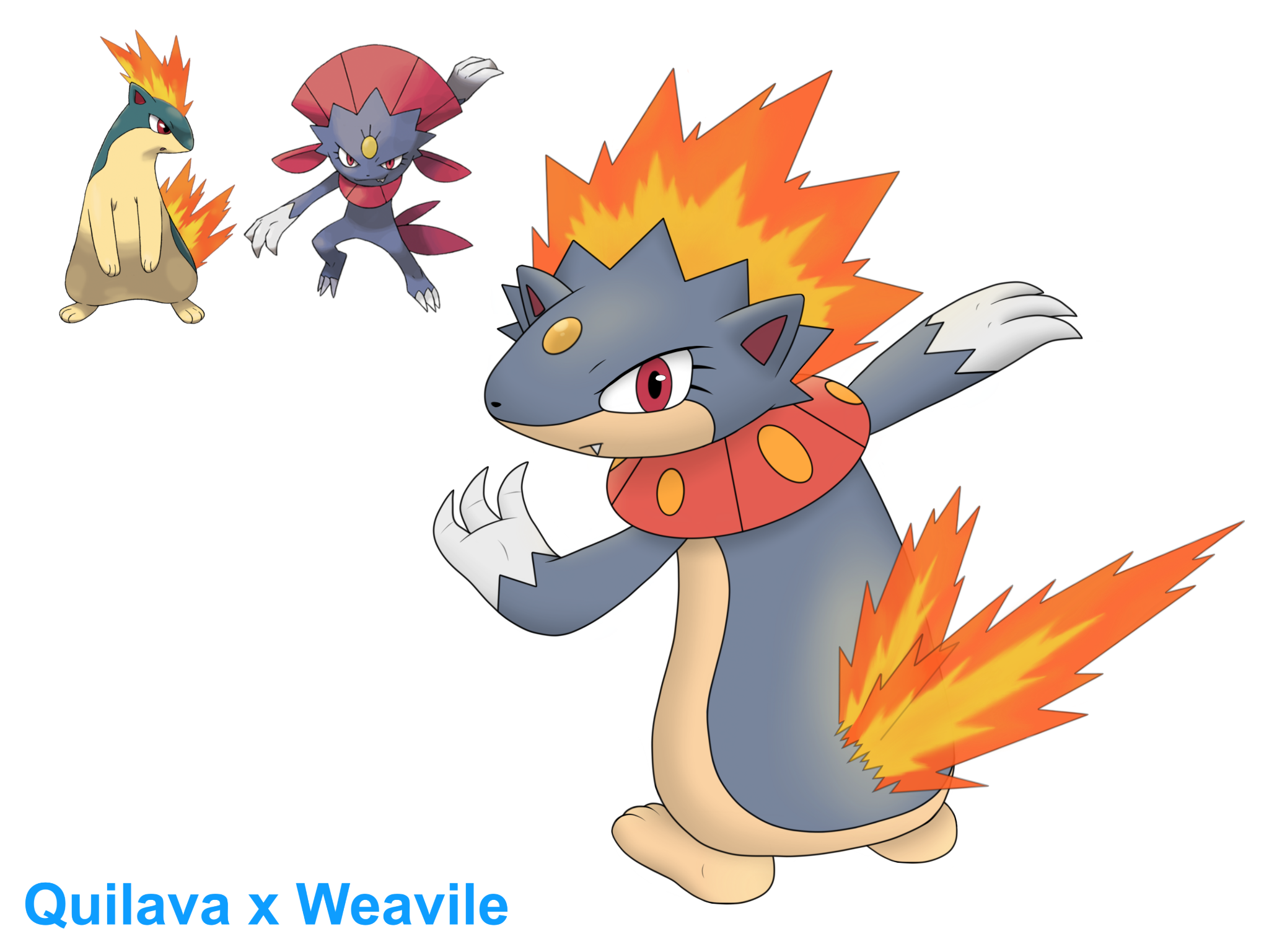 Quilava Pokemon Background PNG