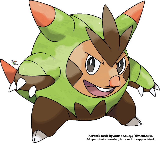 Quilladin Pokemon PNG HD Free File Download