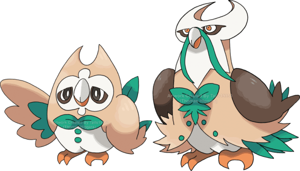 Rowlet Pokemon PNG Clipart Background