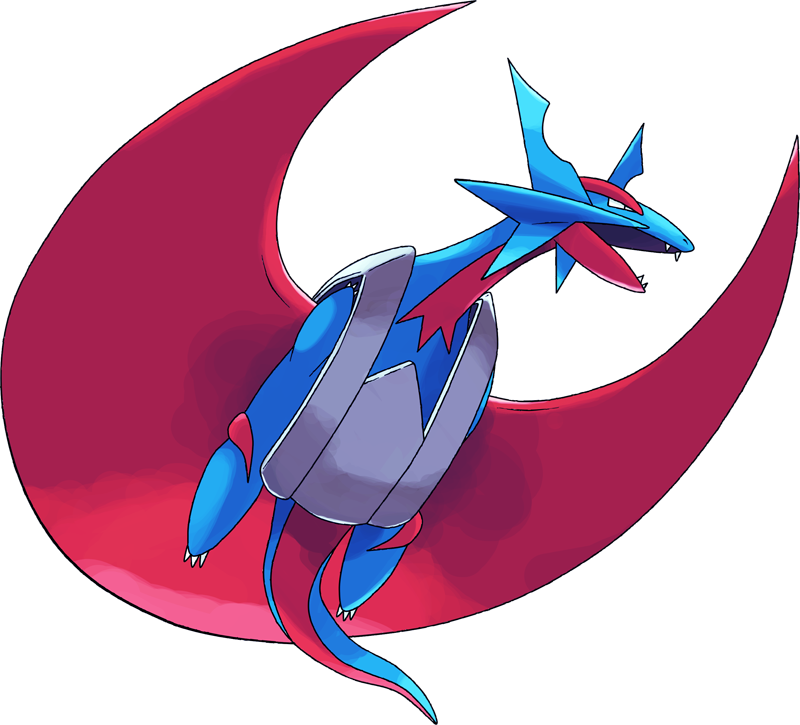 Salamence Pokemon Background PNG Clip Art Image