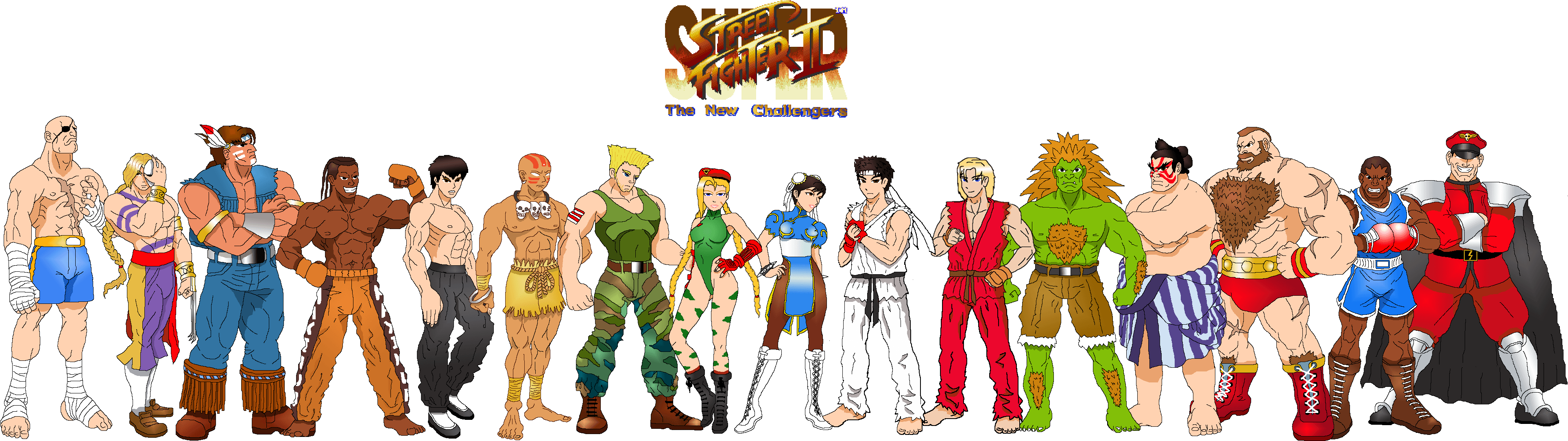 Street Fighter II No Background