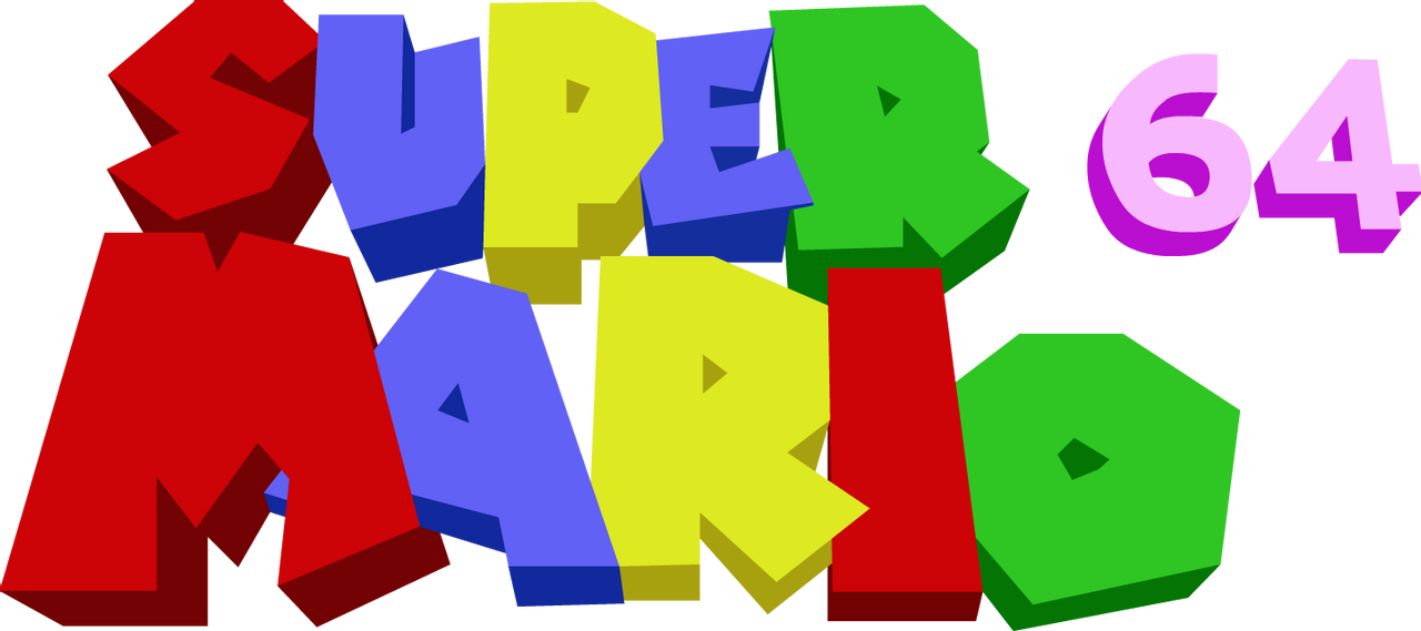 Super Mario 64 Logo PNG Photo Clip Art Image