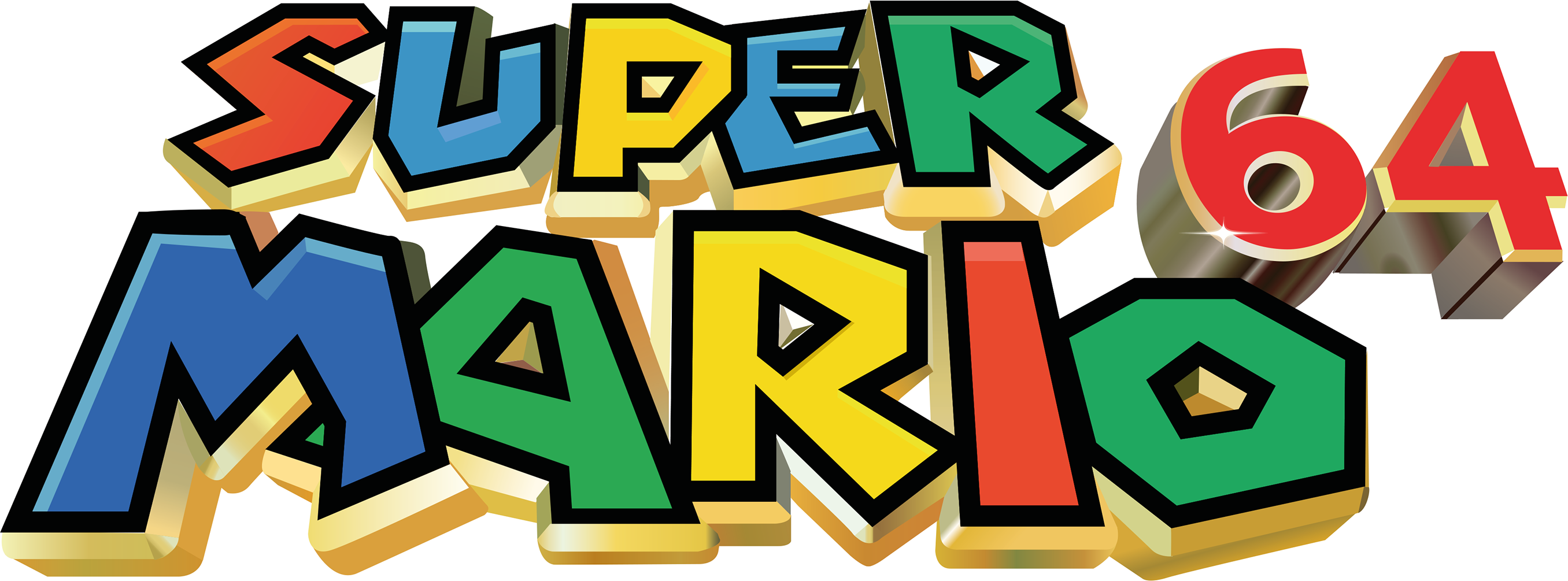 Super Mario 64 Logo Transparent Background