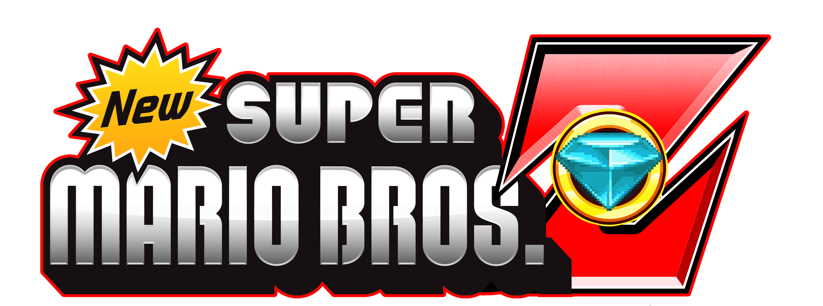 Super Mario Bros. Logo PNG Background