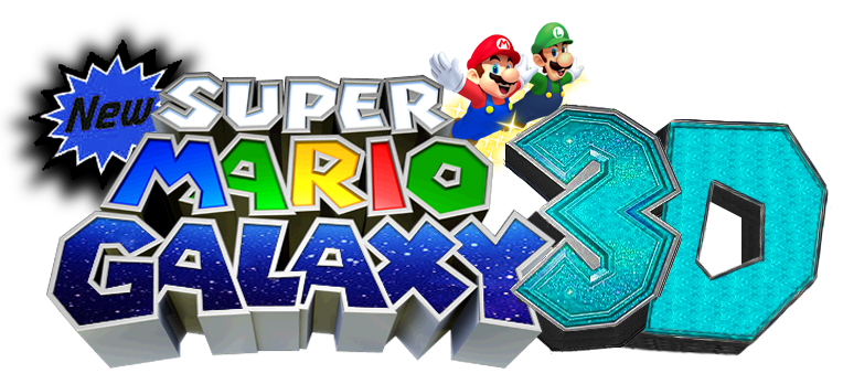 Super Mario Galaxy Logo Background PNG