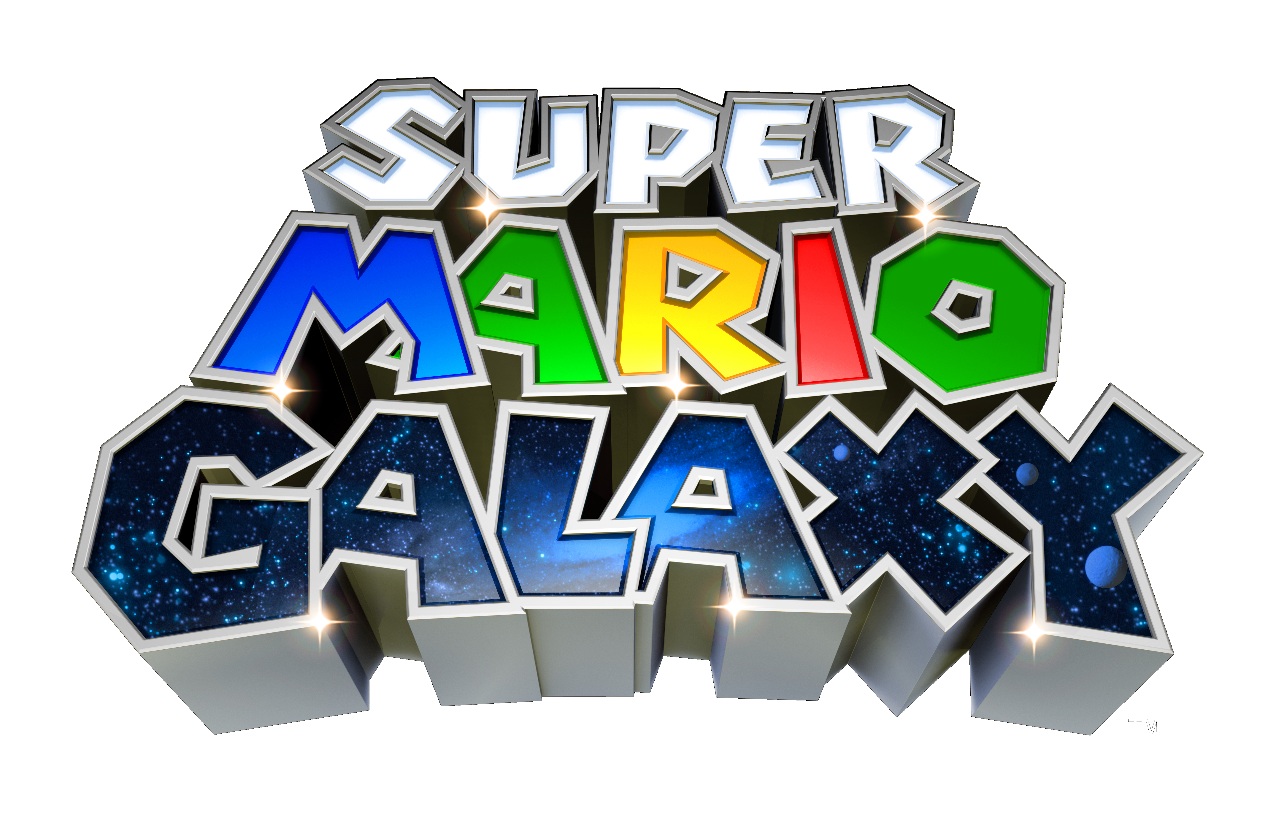 Super Mario Galaxy Logo PNG Background